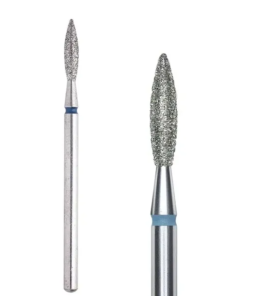 STALEKS Frez Diamentowy Płomyk/Łezka NIEBIESKI EXPERT średnica 2,3/10mm