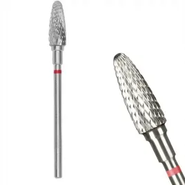 staleks-frez-z-weglika-spiekanego-stozek-czerwony-5x13mm