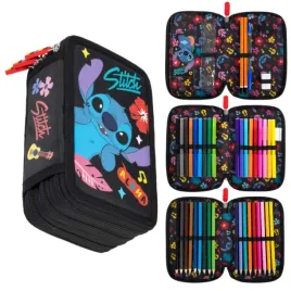 piornik-potrojny-z-wyposazeniem-stitch-aloha-black-st-majewski