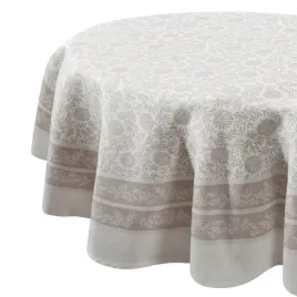 okragly-obrus-120-rd-bezowy-wzor-galazek-eurofirany