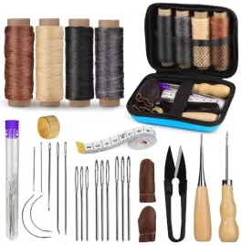 zestaw-w-etui-rzemieslniczy-do-szycia-skory-nici-igly-szydlo-szpikulec