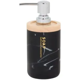 dozownik-na-mydlo-a-la-marmur-165cm-pojemnosc-350-ml-gora-z-drewna-czarny