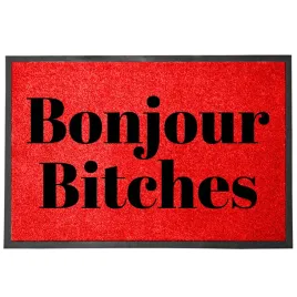 wycieraczka-wejsciowa-pod-drzwi-monochrom-czerwona-napis-bonjour-bitches