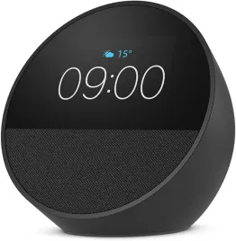 amazon-echo-spot-2024-z-zegarem-alexa-inteligentny-budzik-czarny