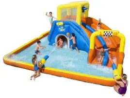 xxxl-plac-zabaw-park-wodny-zjezdzalnia-slizg-armatki-basen-bestway-551cm