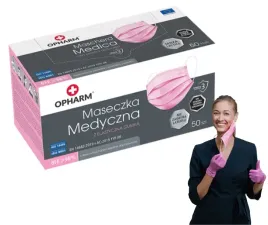 maseczki-opharm-medyczne-rozowe-50-szt-typ-iir