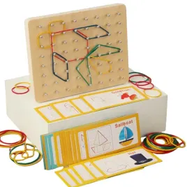 drewniana-ukladanka-z-gumek-montessori-kreatywna-nauka-tworzenie-ksztaltow