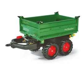 rolly-toys-122202-przyczepa-rolly-mega-trailer-ciemno-zielona-kola-2-osie