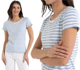 damska-koszulka-t-shirt-bawelniana-w-paski-klasyczna-blekitna-moraj-xxl