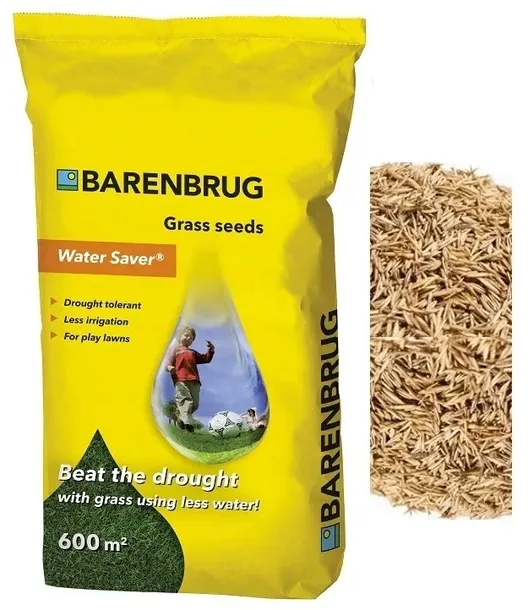 Trawa Nasiona Barenbrug 15kg WATER SAVER na tereny suche + poradnik