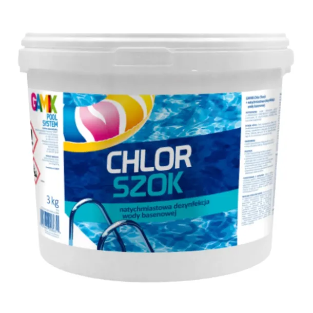 GAMIX CHLOR SZOK Granulat Preparat do Basenu Dezynfekcja Wody 3 kg