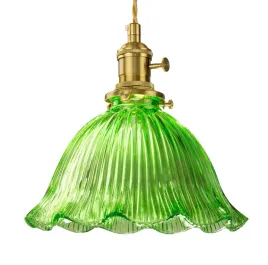 lampa-wiszaca-szklana-zielona-ryflowana-dalia