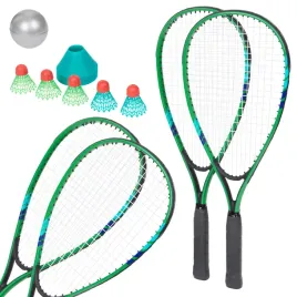 rakiety-do-badnimtona-zestaw-do-gry-paletki-lotki-pilka-pacholki-podstawka