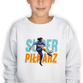 bluza-dziecieca-biala-prezent-dla-pilkarza-fana-pilki-super-pilkarz-140
