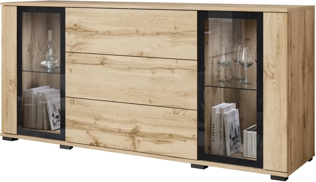 komoda-caro-150cm-dab-wotan-stan-nowy