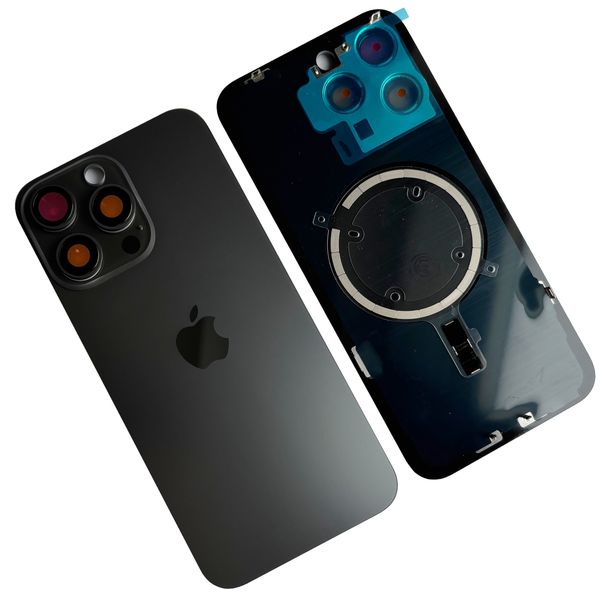 Klapka baterii z ramką i MagSafe do iPhone 15 Pro Max, Czarny tytan