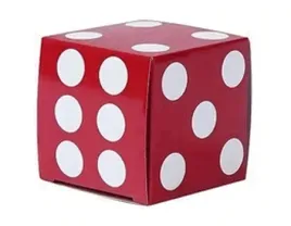 pudelko-prezentowe-kostka-do-gry-czerwona-6-cm