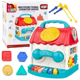 domek-edukacyjny-kostka-interaktywna-grzechotka-sorter-dzwieki-kolorowy