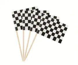 wykalaczki-mini-flagi-bialo-czarna-kratka-10-sztuk