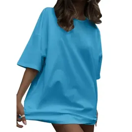 koszulka-damska-oversize-dluga-duza-luzna-niebieska-krotka-sukienka-xxl