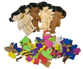 dzieci-z-pianki-ubranka-z-pianki-samoprzylepnej