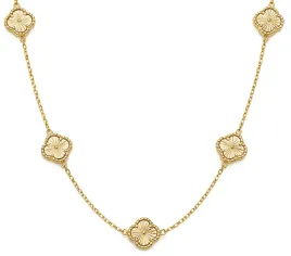 damski-zloty-naszyjnik-z-diamentowanymi-koniczynkami-splot-ankier-585-14kt
