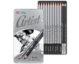 zestaw-w-metalowym-pudelku-olowki-i-wegiel-12-szt