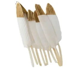 biale-piorka-ze-zlota-koncowka