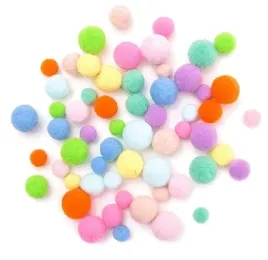 pompony-pluszowe-teczowe-kolory