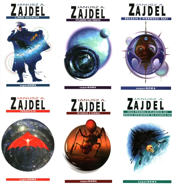 PAKIET 6 X ZAJDEL - LIMES PARADYZJA RELACJA CYLINDER WYJŚCIE CAŁA PRAWDA