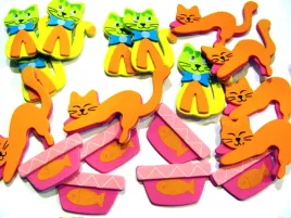 kotki-koty-i-ryby-w-wodzie-z-pianki-pvc-samoprzyl