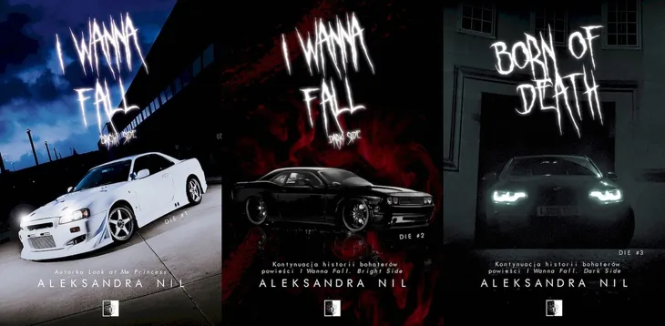 PAKIET 3 X DIE - I WANNA FALL BRIGHT SIDE + DARK SIDE + BORN OF DEATH
