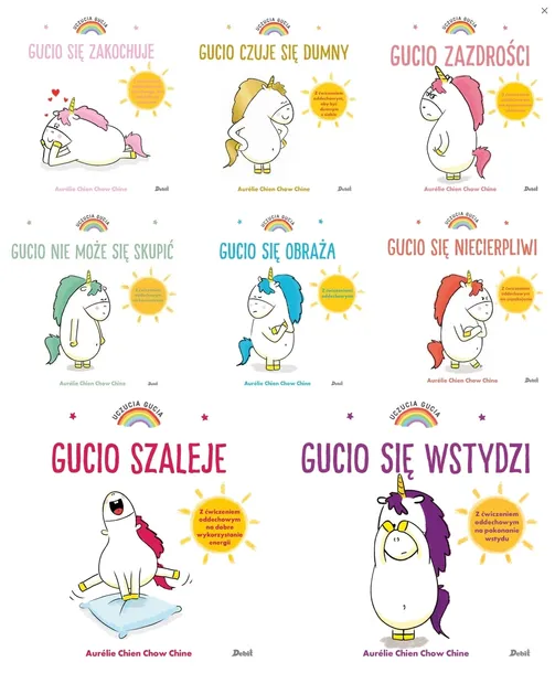 PAKIET 8 X UCZUCIA GUCIA GUCIO SIE ZAKOCHUJE + CZUJE SIĘ DUMNY + ZAZDROŚCI