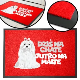 wycieraczka-wejsciowa-czerwona-40x60-napisy-dzis-na-chate-jutro-na-malte-wz