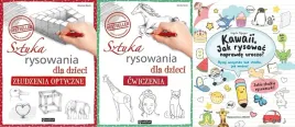 pakiet-3x-sztuka-rysowania-zludzenia-optyczne-cwiczenia-kawaii