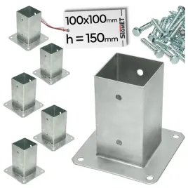 6-x-podstawa-slupa-przykrecana-100x100-kotwa-wkrety-do-montazu-ocynk