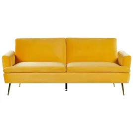 sofa-rozkladana-welurowa-zolta-vettre-lumarko