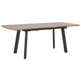 stol-do-jadalni-rozkladany-160-200-x-90-cm-ciemne-drewno-z-czarnym-salvador