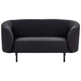 sofa-dwuosobowa-tapicerowana-czarna-loen-lumarko