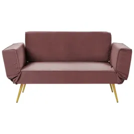 sofa-rozkladana-welurowa-rozowa-saarela-lumarko