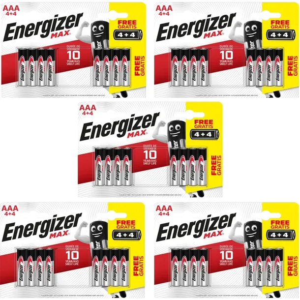 40x Bateria alkaliczna Energizer MAX AAA RL03 E92 cienkie paluszki