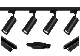 4-x-oprawka-na-zarowke-gu10-czarna-1faza-szyna-premium-2x1m-lacznik-zas