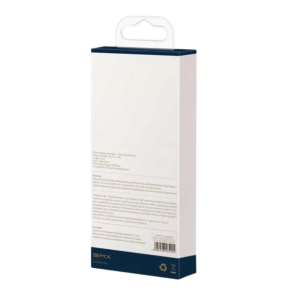 kabel-baseus-usb-typ-c-apple-lightning-12-m-szary-024-stan-opakowania-oryginalne