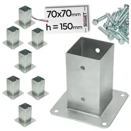 8-x-podstawa-slupa-70-przykrecana-kwadratowa-wspornik-wkrety-do-montazu