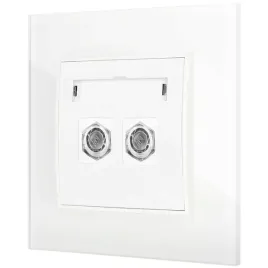 gniazdo-antenowe-2x-z-ramka-kwadratowa-efekt-szkla-seria-icon-kolor-bialy