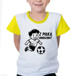 pizama-dziecieca-zolta-prezent-dla-fana-pilki-pilkarza-z-pilka-urodzony-128