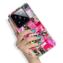 etui-do-xiaomi-14-pro-mocne-nowoczesne-trendy-pink-cute-animals-hit-wzory