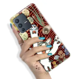 etui-do-vivo-v23-5g-pancerne-nowoczesne-trendy-pink-cute-animals-hit-wzory
