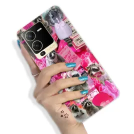 etui-do-vivo-s15-5g-pancerne-nowoczesne-trendy-pink-cute-animals-hit-wzory