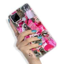 etui-do-realme-c15-pancerne-nowoczesne-trendy-pink-cute-animals-hit-wzory